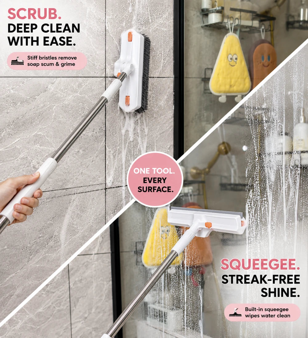 GrubWand™ 3-in-1 Floor & Shower Scrub Brush